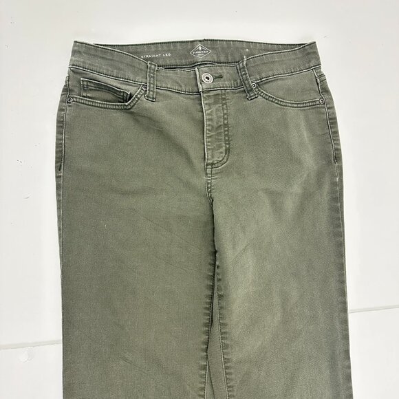 St. John's Bay Straight Leg Women's size 6 Green Denim Jeans - Picture 2 of 5